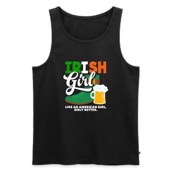 Funny Irishman Ireland Gift - Men's Premium Organic Tank Top - black - Front - Michal (187cm)