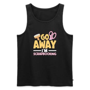 Memory Book, Scrapbook, Scrapbook, Scrapbook, Scrapbook - Men's Premium Organic Tank Top - black - Front - AI Model Male 178 light (178cm)