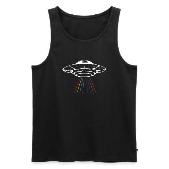 Drôle de cadeau extraterrestre extraterrestre - Débardeur bio Premium Homme - noir - Devant - AI Model Male 178 light (178cm)