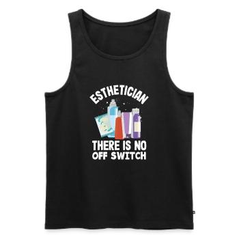 Hautpflege Kosmetikerin Kosmetik - Männer Premium Bio Tank Top - Schwarz - Vorne - Michal (187cm)