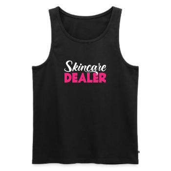 Hautpflege Kosmetikerin Kosmetik - Männer Premium Bio Tank Top - Schwarz - Vorne - Michal (187cm)