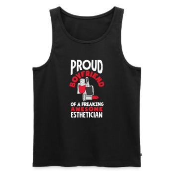 Hautpflege Kosmetikerin Kosmetik - Männer Premium Bio Tank Top - Schwarz - Vorne - AI Model Male 178 light (178cm)