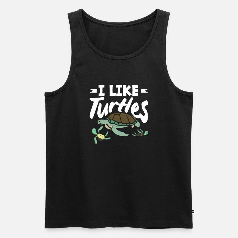 Turtle Sea Turtle Gift - Men's Premium Organic Tank Top - black