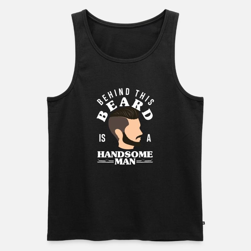Bartpflege Bart Liebhaber Männer Bart - Männer Premium Bio Tank Top - Schwarz