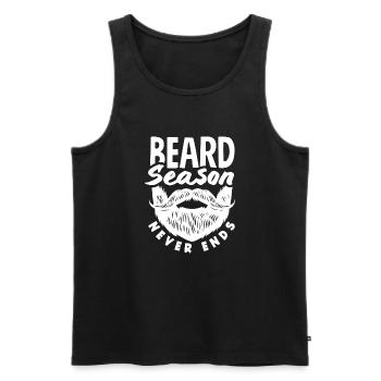 Bartpflege Bart Liebhaber Männer Bart - Männer Premium Bio Tank Top - Schwarz - Vorne - Michal (187cm)