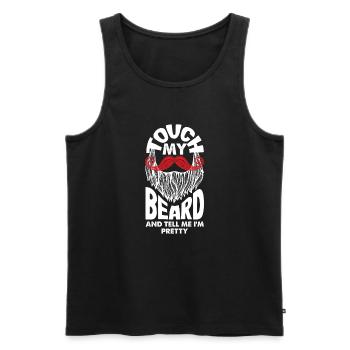 Bartpflege Bart Liebhaber Männer Bart - Männer Premium Bio Tank Top - Schwarz - Vorne - Michal (187cm)
