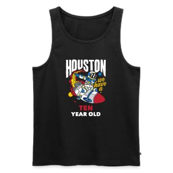 10. Geburtstag Jungen Astronaut Geburtstag - Männer Premium Bio Tank Top - Schwarz - Vorne - Michal (187cm)