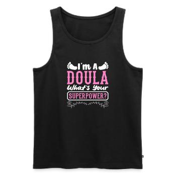 Doula Geschenk Doula Doulas - Männer Premium Bio Tank Top - Schwarz - Vorne - AI Model Male 178 light (178cm)