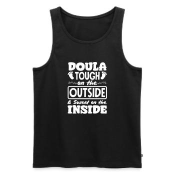 Doula Geschenk Doula Doulas - Männer Premium Bio Tank Top - Schwarz - Vorne - AI Model Male 178 light (178cm)