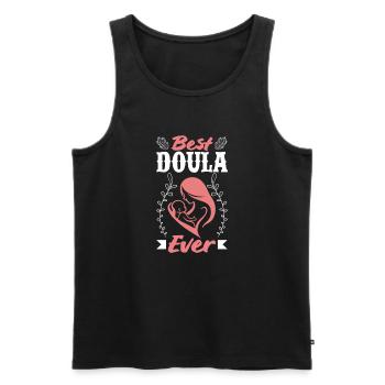 Doula Geschenk Doula Doulas - Männer Premium Bio Tank Top - Schwarz - Vorne - AI Model Male 178 light (178cm)