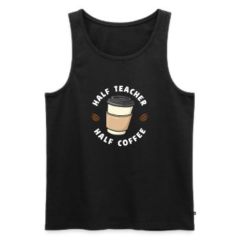 Funny Teacher Teacher Gift - Men's Premium Organic Tank Top - black - Front - Michal (187cm)