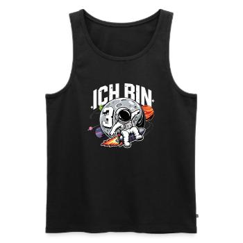 3rd Birthday Boys 3 Years Astronaut Birthday - Men's Premium Organic Tank Top - black - Front - Michal (187cm)