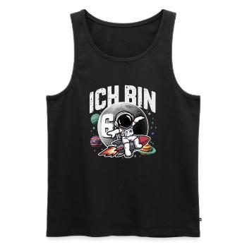6th Birthday Boys 6 Years Astronaut Birthday - Men's Premium Organic Tank Top - black - Front - Michal (187cm)