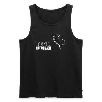 TEAM Neufundländer Hunde Hund Neufie Wilsigns - Männer Premium Bio Tank Top - Schwarz - Vorne - Michal (187cm)