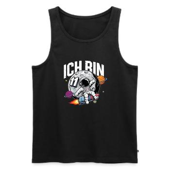 11. Geburtstag Jungen Astronaut Geburtstag - Männer Premium Bio Tank Top - Schwarz - Vorne - Michal (187cm)
