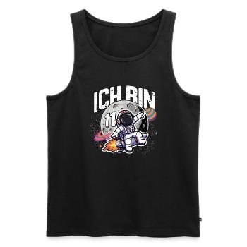 11. Geburtstag Jungen Astronaut Geburtstag - Männer Premium Bio Tank Top - Schwarz - Vorne - Michal (187cm)