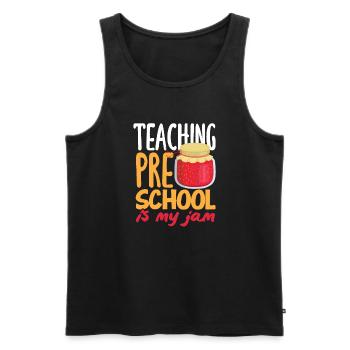 Lustiges Lehrer Lehrerinnen Geschenk - Männer Premium Bio Tank Top - Schwarz - Vorne - AI Model Male 178 light (178cm)