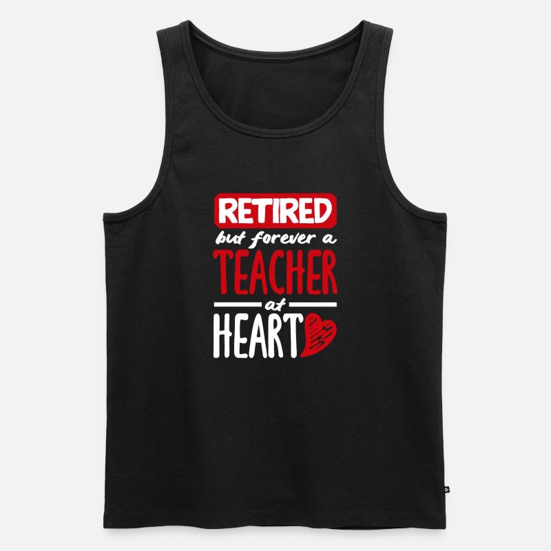 Lustiges Lehrer Lehrerinnen Geschenk - Männer Premium Bio Tank Top - Schwarz