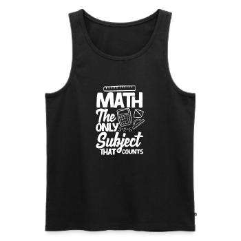Funny Teacher Teacher Gift - Men's Premium Organic Tank Top - black - Front - Michal (187cm)
