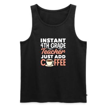 Funny Teacher Teacher Gift - Men's Premium Organic Tank Top - black - Front - Michal (187cm)