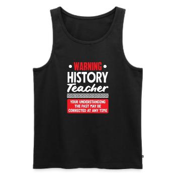 Lustiges Lehrer Lehrerinnen Geschenk - Männer Premium Bio Tank Top - Schwarz - Vorne - AI Model Male 178 light (178cm)