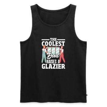Glaser Geschenk - Männer Premium Bio Tank Top - Schwarz - Vorne - Michal (187cm)