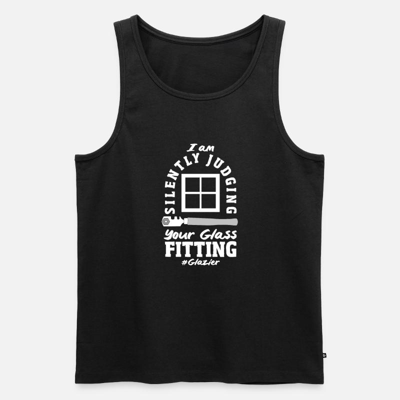 Glaser Geschenk - Männer Premium Bio Tank Top - Schwarz