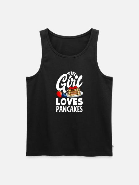 Funny Pancake Lover Gift - Men's Premium Organic Tank Top - black