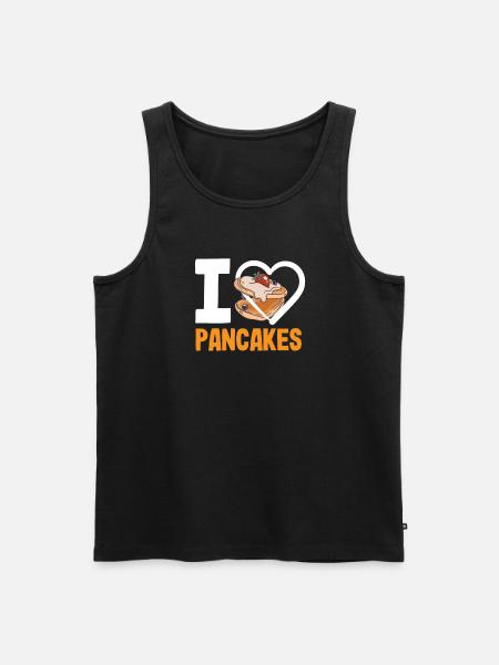 Funny Pancake Lover Gift - Men's Premium Organic Tank Top - black