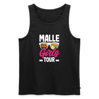 Mallorca Party Crew Vacances Majorque - Débardeur bio Premium Homme - noir - Devant - AI Model Male 178 light (178cm)