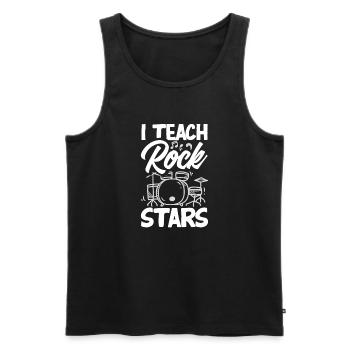 Lustiges Lehrer Lehrerinnen Geschenk - Männer Premium Bio Tank Top - Schwarz - Vorne - AI Model Male 178 light (178cm)