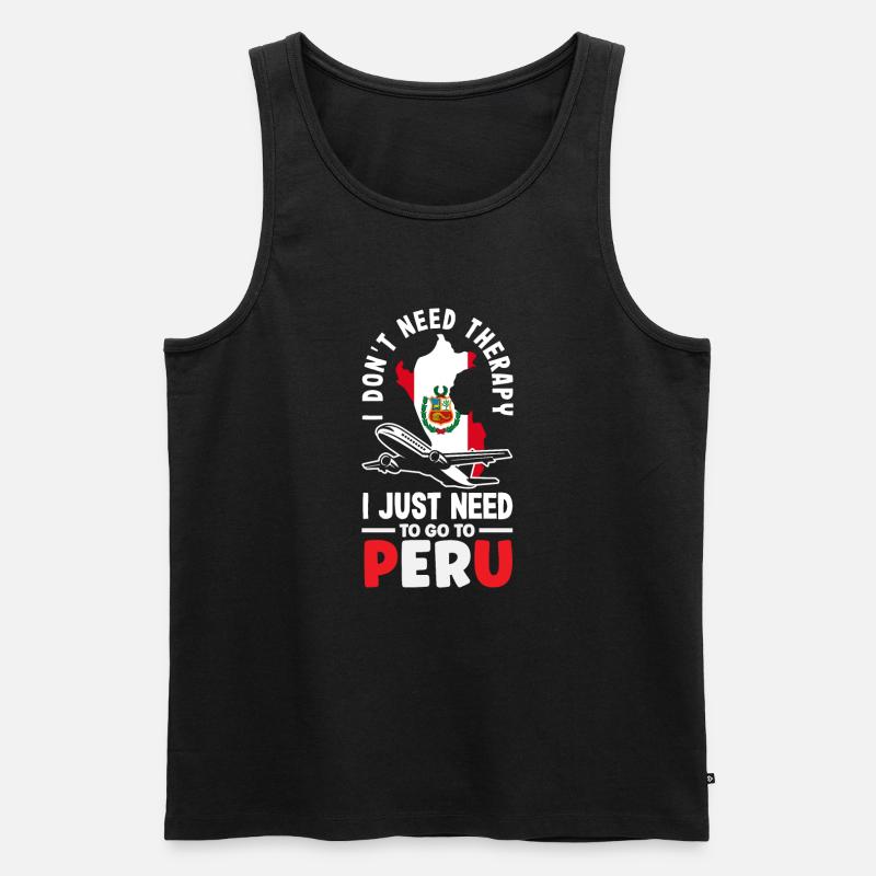 Peru Peruvian Gift - Men's Premium Organic Tank Top - black