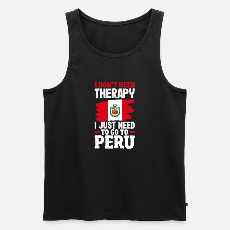 Peru Peruvian Gift - Men's Premium Organic Tank Top - black