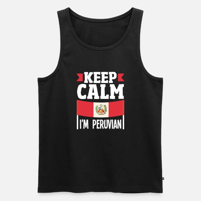 Peru Peruvian Gift - Men's Premium Organic Tank Top - black