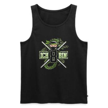 Ich Bin 8 Ninja Geburtstagsshirt - Männer Premium Bio Tank Top - Schwarz - Vorne - Michal (187cm)