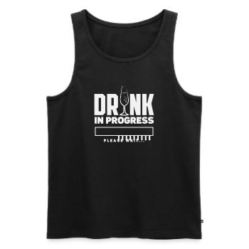 Funny Bartender Saying Bartender Gift - Men's Premium Organic Tank Top - black - Front - Michal (187cm)