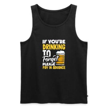 Lustiger Barkeeper Spruch Barkeeper Geschenk - Männer Premium Bio Tank Top - Schwarz - Vorne - Michal (187cm)