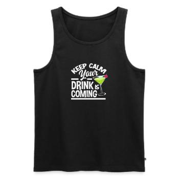 Lustiger Barkeeper Spruch Barkeeper Geschenk - Männer Premium Bio Tank Top - Schwarz - Vorne - Michal (187cm)