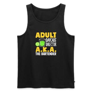 Lustiger Barkeeper Spruch Barkeeper Geschenk - Männer Premium Bio Tank Top - Schwarz - Vorne - Michal (187cm)