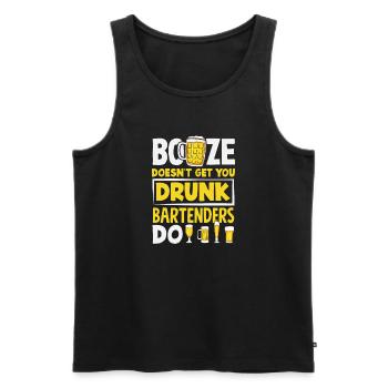 Lustiger Barkeeper Spruch Barkeeper Geschenk - Männer Premium Bio Tank Top - Schwarz - Vorne - Michal (187cm)