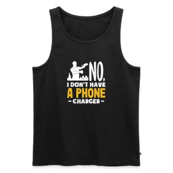 Lustiger Barkeeper Spruch Barkeeper Geschenk - Männer Premium Bio Tank Top - Schwarz - Vorne - Michal (187cm)