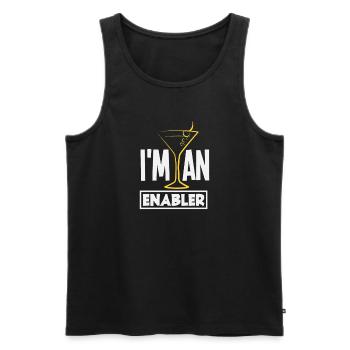 Lustiger Barkeeper Spruch Barkeeper Geschenk - Männer Premium Bio Tank Top - Schwarz - Vorne - Michal (187cm)