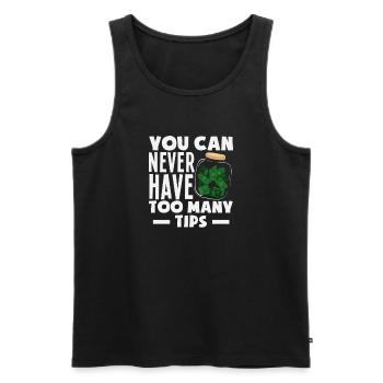 Lustiger Barkeeper Spruch Barkeeper Geschenk - Männer Premium Bio Tank Top - Schwarz - Vorne - Michal (187cm)