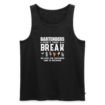 Lustiger Barkeeper Spruch Barkeeper Geschenk - Männer Premium Bio Tank Top - Schwarz - Vorne - Michal (187cm)