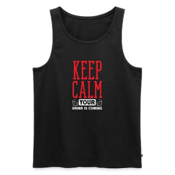 Lustiger Barkeeper Spruch Barkeeper Geschenk - Männer Premium Bio Tank Top - Schwarz - Vorne - Michal (187cm)