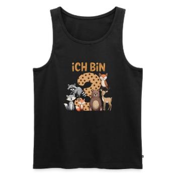 3rd Birthday 3 Years Forest Animals Forest Animals - Men's Premium Organic Tank Top - black - Front - Michal (187cm)