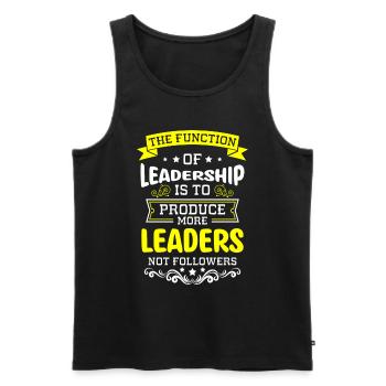 Chef Teambuilding Firma Kollege - Männer Premium Bio Tank Top - Schwarz - Vorne - AI Model Male 178 light (178cm)