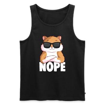 Hamster Jungen Mädchen Damen - Männer Premium Bio Tank Top - Schwarz - Vorne - Michal (187cm)