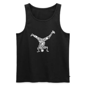 Breakdance Breakdancer Herren Kinder Jungen - Männer Premium Bio Tank Top - Schwarz - Vorne - AI Model Male 178 light (178cm)