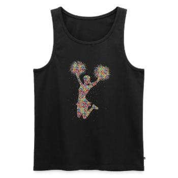 Cheer Cheerleading Cheerleading Girls - Men's Premium Organic Tank Top - black - Front - AI Model Male 178 light (178cm)